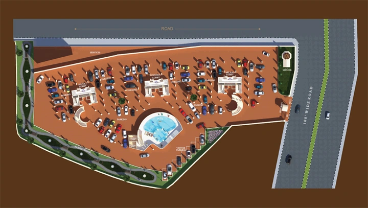 Master Plan of Palazzo Park Residences in Nipania, Indore - Image 687