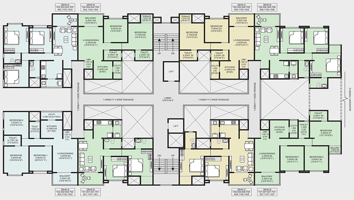Floor Plan of Krisala 41 Estera in Punawale, Pune - Image 15021
