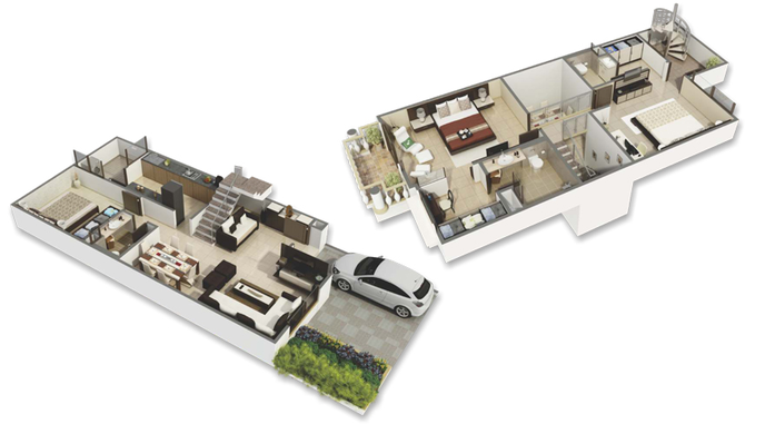 3 BHK Flat in NM London Villas in Bhawrasla, Indore - Image 504617