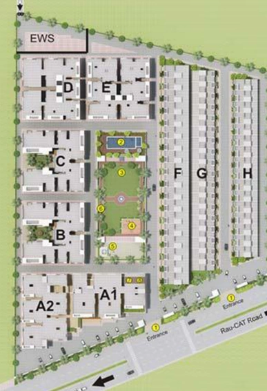 Master Plan of Agarwal Sanjana Park 2 in Rau, Indore - Image 53240
