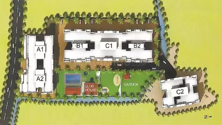 Master Plan of Raj Ryle Residency in Mapusa, Goa - Image 43096