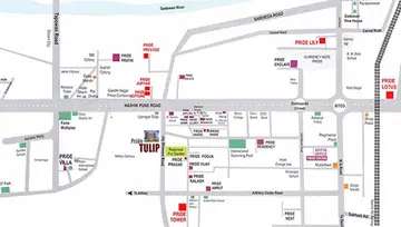 Location of Aditya Pride Tulip - Image 14470