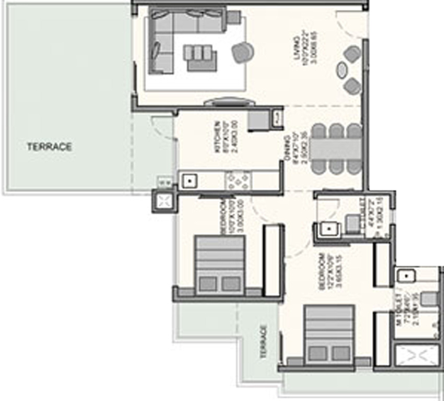 2 BHK Flat in Pride Ram Krishna Residency in Nashik Road, Nashik - Image 428450