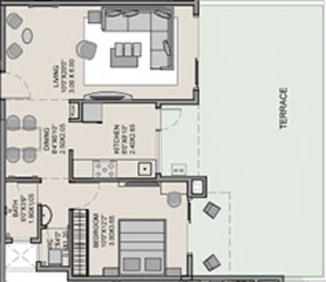 1 BHK Flat in Pride Ram Krishna Residency in Nashik Road, Nashik - Image 428447