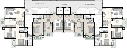 Floor Plan of Pride Ram Krishna Residency in Nashik Road, Nashik - Image 14485