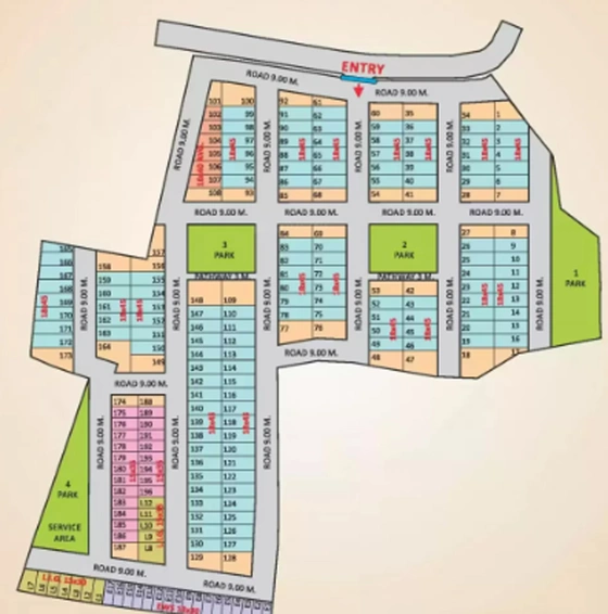 Master Plan of Rajat Victoria City in AB Bypass Road, Indore - Image 54777