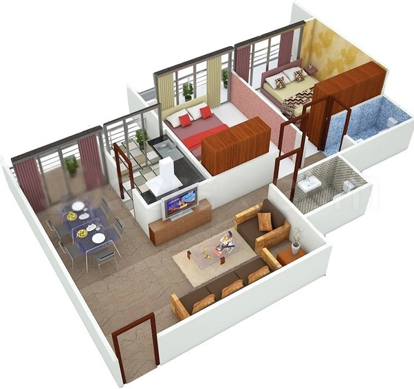 2 BHK Flat in Suyash Utsav Aangan in Super Corridor, Indore - Image 508591