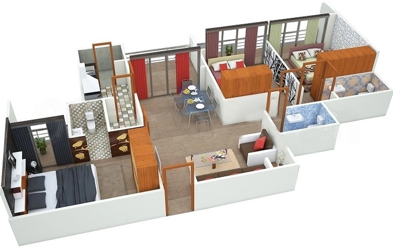 3 BHK Flat in Suyash Utsav Aangan in Super Corridor, Indore - Image 508592
