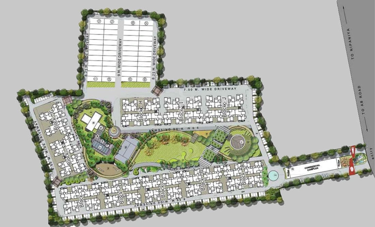 Master Plan of Man Ocean Park in Nipania, Indore - Image 54706