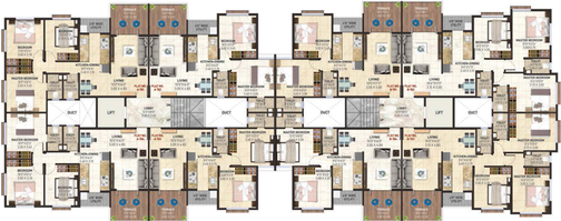 Floor Plan of DBS Empyrean in Gangapur Road, Nashik - Image 14731