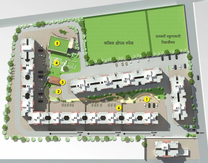 Master Plan of Nirman Vrindavan Gardens in Satpur Colony, Nashik - Image 14750