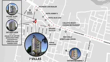 Location of Satyam 7 Villas - Image 14764