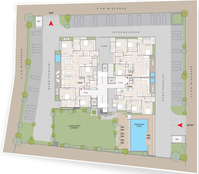 Master Plan of Skye Luxuria 20 in Vijay Nagar, Indore - Image 54922