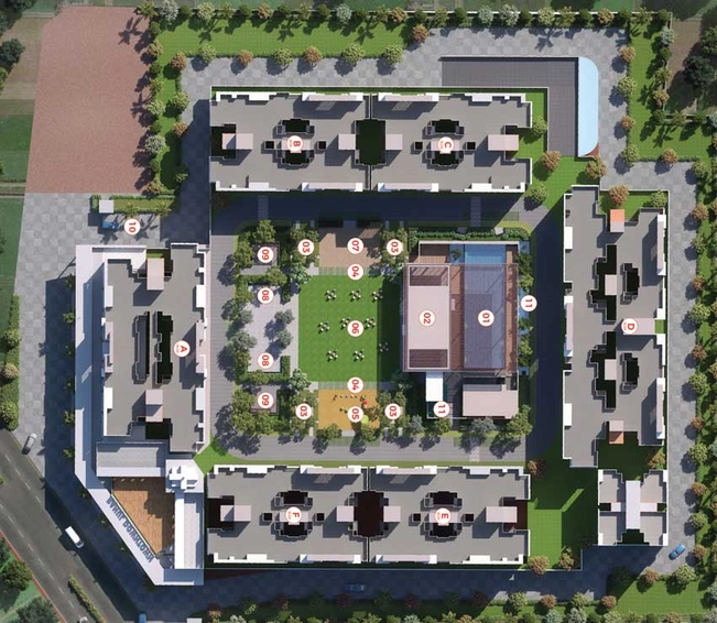 Master Plan of Rahul Downtown in Tathawade, Pune - Image 15351