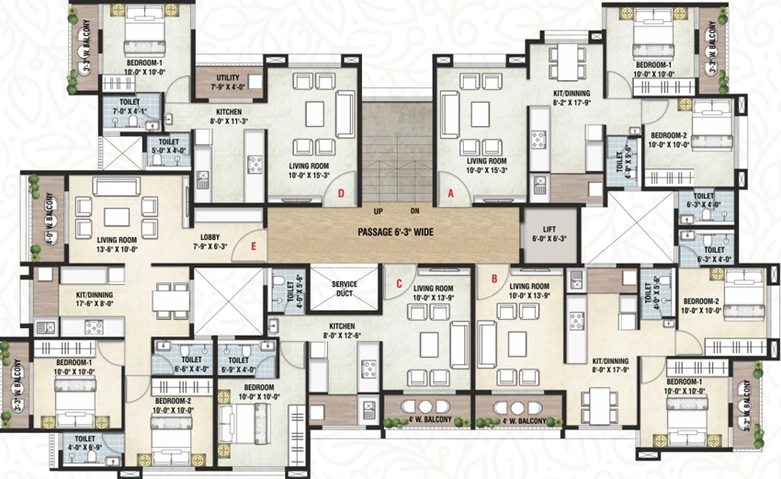 Floor Plan of Capsule Natures Pride in Pathardi Phata, Nashik - Image 15165