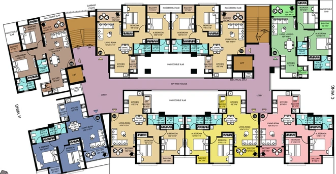 Floor Plan of Rama Krystal One in Chikhali, Pune - Image 15331