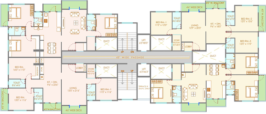 Floor Plan of B Orbit Mangalam in Gangapur Road, Nashik - Image 116008
