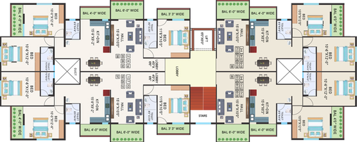 Floor Plan of B Orbit Palms in Panchavati, Nashik - Image 116013