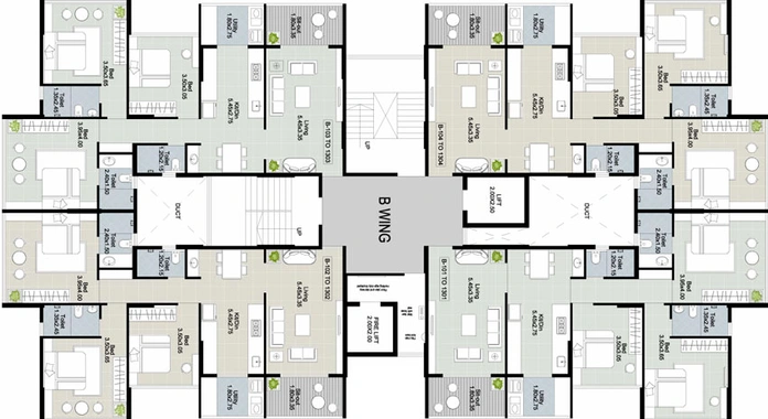 Floor Plan of The Grand By Parksyde in Gangapur Road, Nashik - Image 15309