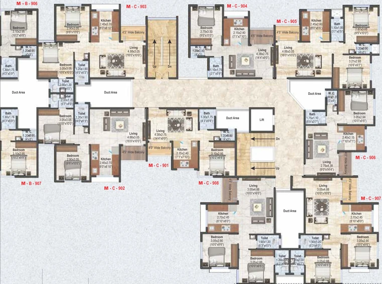 Floor Plan of Karda Hari Gokuldham in Dasak, Nashik - Image 15386