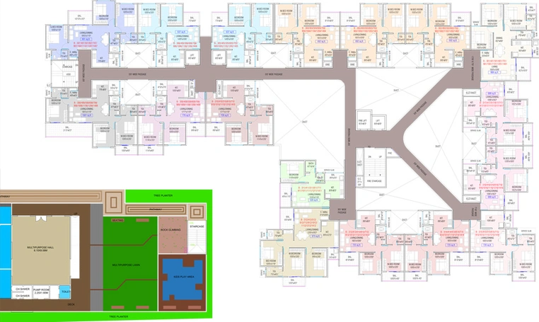 Floor Plan of Shakuntal Forestia in Moshi, Pune - Image 15295