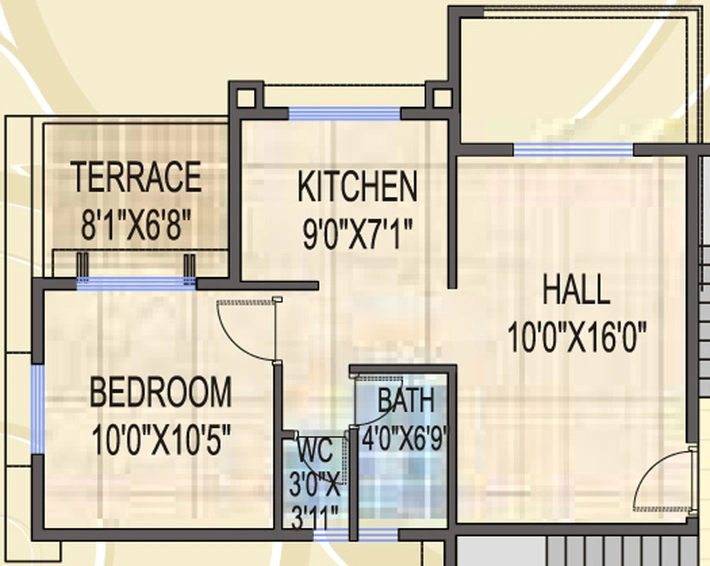 1 BHK Flat in Karda Hari Sanskruti 2 in Nashik Road, Nashik - Image 430506
