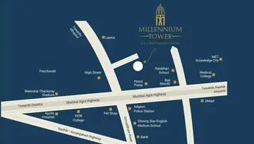 Location of Sagar Millennium Towers - Image 120671