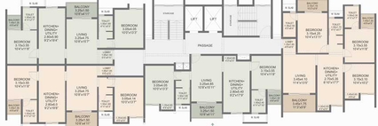 Floor Plan of Rohan Viti in Wakad, Pune - Image 15268