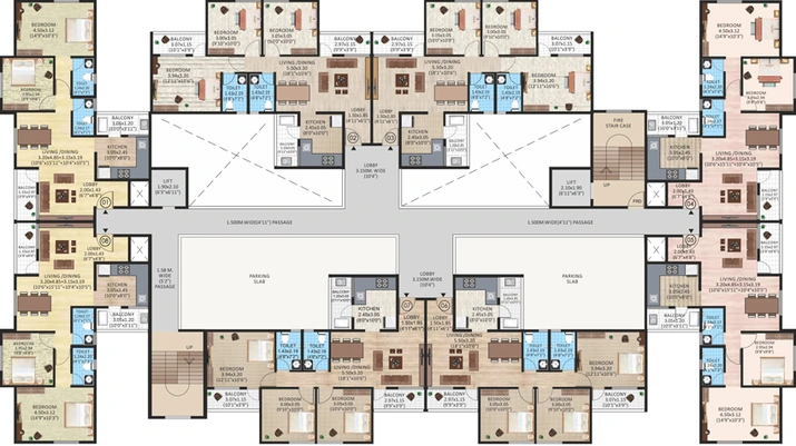 Floor Plan of Rachana Ekaa in Wardha Road, Nagpur - Image 12255