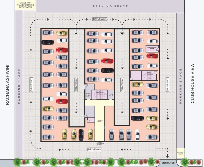 Master Plan of Rachana Nakshatra Rohini in Friends Colony, Nagpur - Image 12278