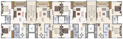Floor Plan of Rajashree Deepkund in Kamatwade, Nashik - Image 15542