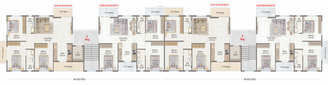 Floor Plan of Rajashree Cherish in Kamatwade, Nashik - Image 15549