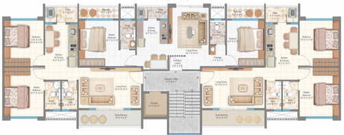 Floor Plan of Rajashree Mangalam in Kamatwade, Nashik - Image 15611