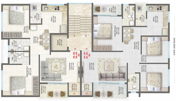 Floor Plan of Rajashree Chintan in Indira Nagar, Nashik - Image 15656