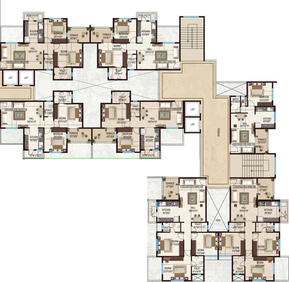 Floor Plan of Karda Hari Om 2 in Indira Nagar, Nashik - Image 15771