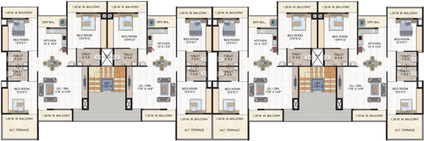 Floor Plan of Karda Hari Sagar in Deolali Gaon, Nashik - Image 15793