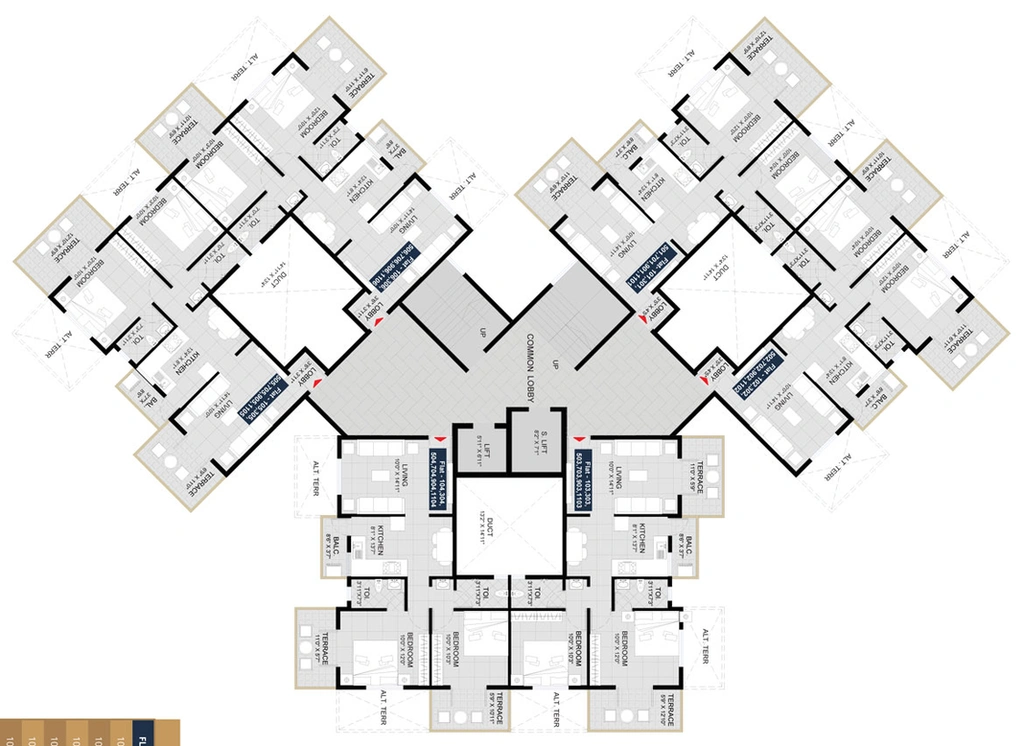 Floor Plan of Shantai Divine Bliss in Punawale, Pune - Image 117444
