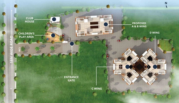 Master Plan of Shantai Divine Bliss in Punawale, Pune - Image 117445
