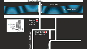 Location of Hari Vasant Twin Towers - Image 15838