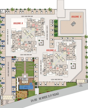 Master Plan of Hari Vasant Twin Towers in Gangapur Road, Nashik - Image 15840