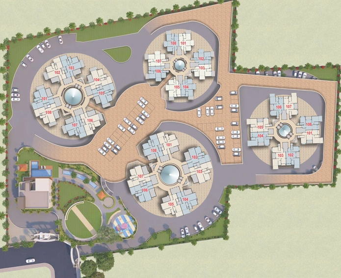 Master Plan of Karda Hari Vishwa in Pathardi Phata, Nashik - Image 15884