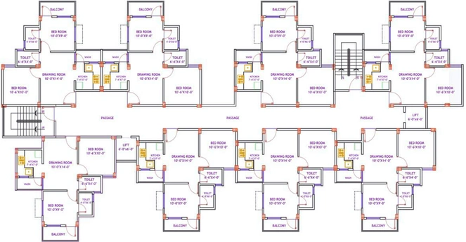 Floor Plan of Neel Vihar 1 in Dighori, Nagpur - Image 121181