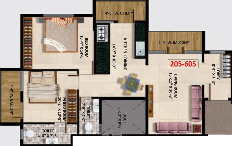 2 BHK Flat in Shree Saptashrunghi Heights in Indira Nagar, Nashik - Image 432489