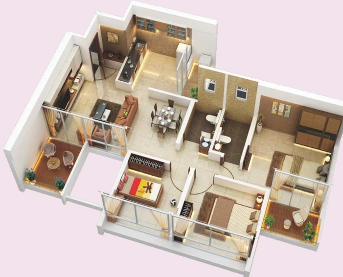 3 BHK Flat in Rohan Silver Gracia in Ravet, Pune - Image 430017