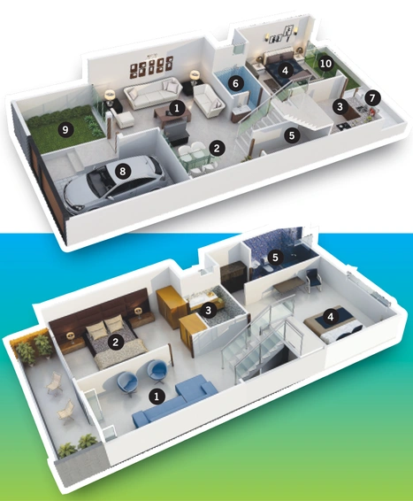 3 BHK House/Villa in Silver Sky Park in Rau, Indore - Image 213741