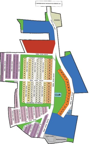Master Plan of Silver Sky Park in Rau, Indore - Image 742
