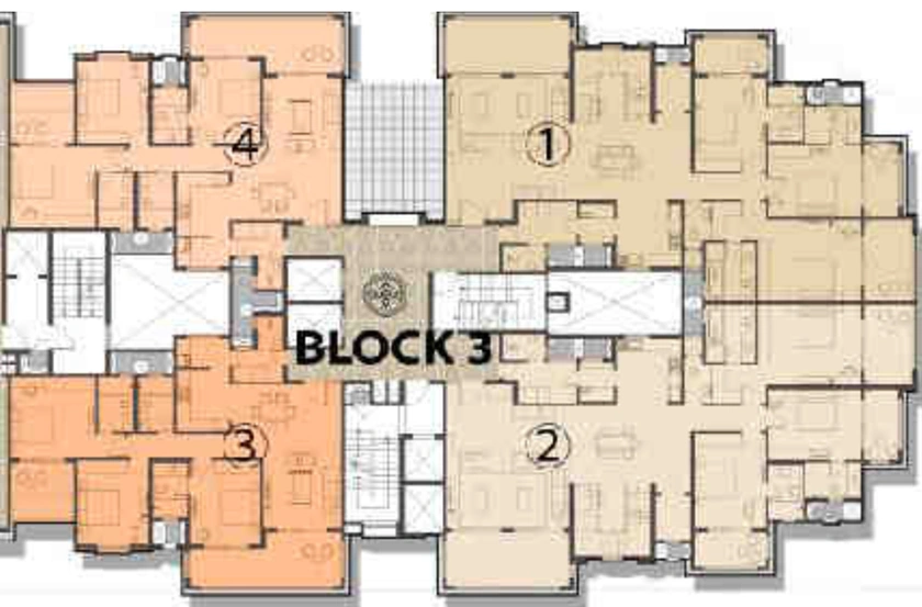 Floor Plan of Prestige Ocean Crest in Dona Paula, Goa - Image 779