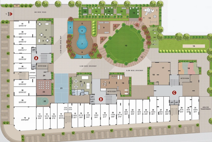 Master Plan of Pramukh Pearl in Sargasan, Gandhinagar - Image 28938