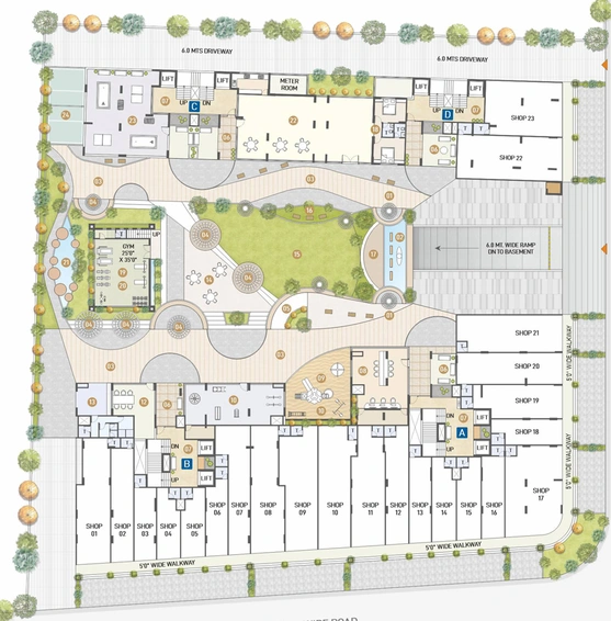 Master Plan of Tripada The View in Sargasan, Gandhinagar - Image 851
