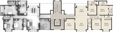 Floor Plan of Prime Symphony in Vasco Da Gama, Goa - Image 44687